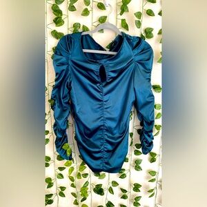 Elegant Blue Women's Top